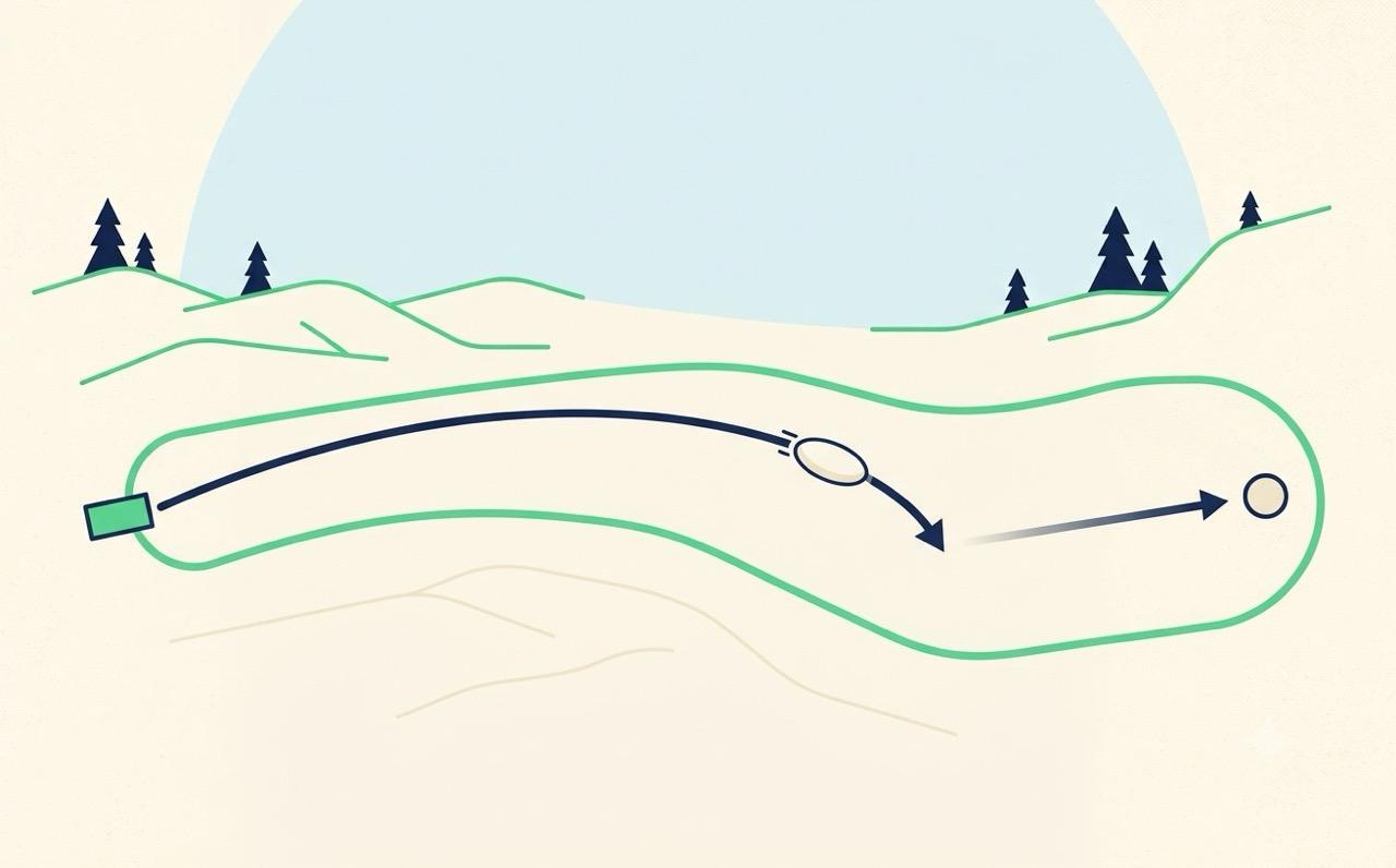 Top-down flight path diagram showing a disc turning right during high-speed flight